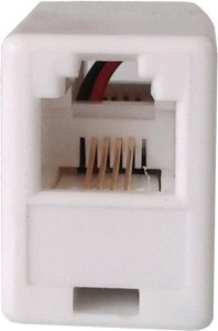 Złącze 2xRJ11 Gniazdo Telefoniczne Beczka 6p4c