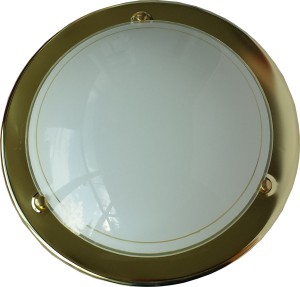 Plafon Złoty 1xE27 Lampa Łazienka Sufitowa