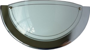 Półplafon Srebrny Lampa Kinkiet