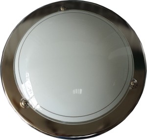 Plafon Srebrny LED 12W E27 Lampa Łazienkowa