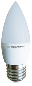 ŻARÓWKA LED C37 E27 6W ciepła biała 580 lm