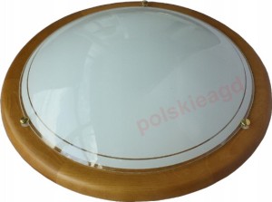 Plafon Drewniany Kinkiet Lampa Jasny Dąb 30cm