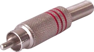 Wtyk RCA Cinch Metalowy na Kabel Złącze RCA