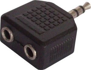 Adapter Przejściówka Mały JACK 3,5 - 2xGn JACK 3,5