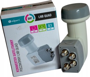 Konwerter satelitarny TWIN Full HD 4K NC+ POLSAT