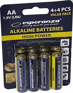 8x Baterie alkaliczne R6 LR6 LR06 AA 1,5V Paluszki