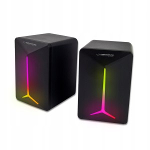 GŁOŚNIKI 2.0 USB LED STEREO DO KOMPUTERA LAPTOPA