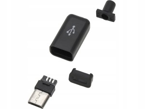 Wtyk micro USB typ B montowany na kabel 10szt