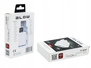Ładowarka sieciowa z gniazdem USBx2 1A+2,1A