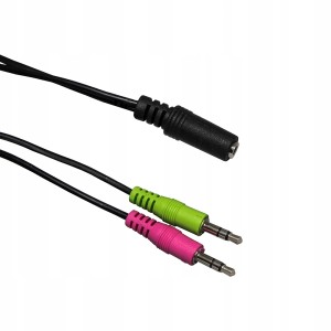 KABEL MINI JACK - 2xMINI JACK M 0.15M