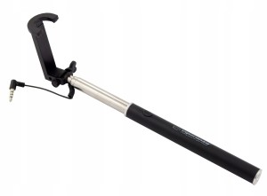 MONOPOD DO SELFIE PRZEWODOWY CZARNY