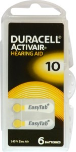 6X Baterie do Aparatów Słuchowych Duracell DA10